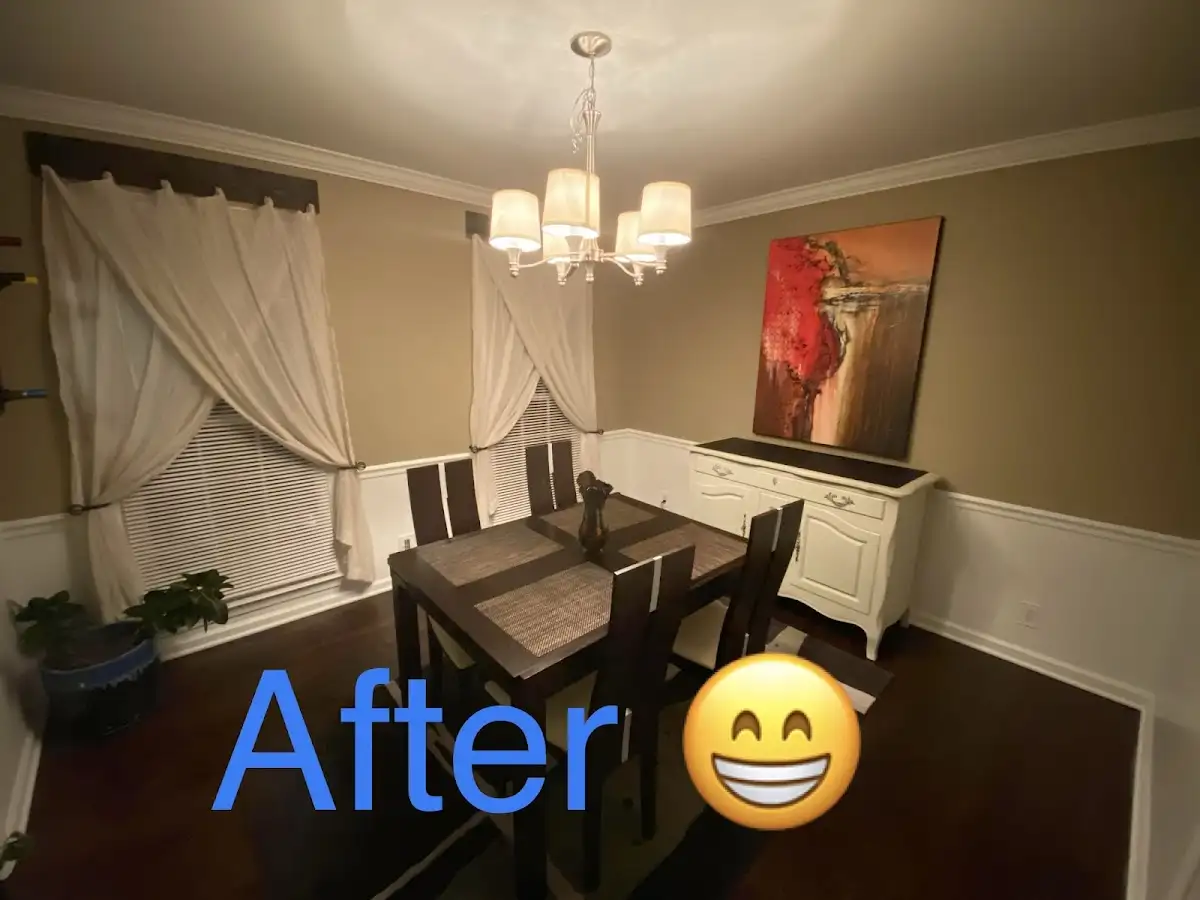 Professional dining room restoration after water damage in Porters Neck